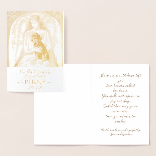 エンジェル悔やみや弔慰ブラックタンダシュントの損失 箔カード (ディスプレー)