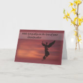 エンジェル悔やみや弔慰祖母 カード (黄色い花)