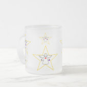 エンジェル感動的スピリチュアルすり付きマグカップ フロストグラスマグカップ (正面左)