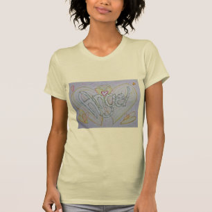 エンジェル感動的ワーカスタムドArt Tシャツ