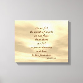 エンジェル感動的賛美の詩のアートキャンバス キャンバスプリント
