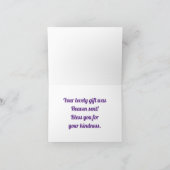 エンジェル感謝していユーホリデーカード シーズンカード (内部)