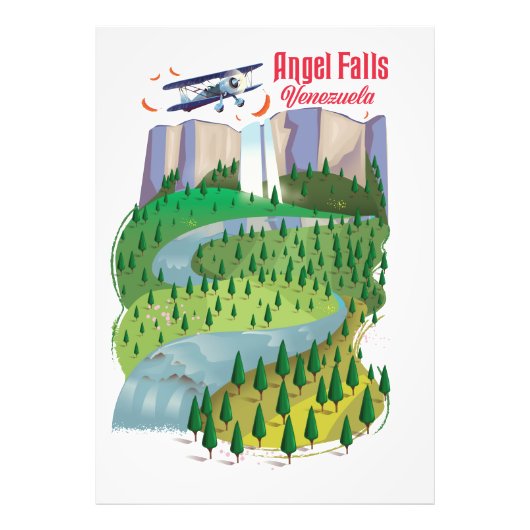 エンジェル滝ベネズエラ フォトプリント            (正面)