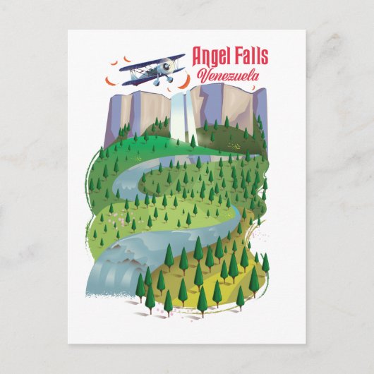 エンジェル滝ベネズエラ ポストカード (正面)