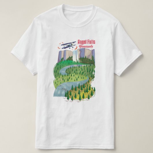 エンジェル滝ベネズエラ Tシャツ (デザイン正面)