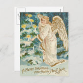 エンジェル照明キャンドルライトクリスマスツリー シーズンポストカード (正面/裏面)