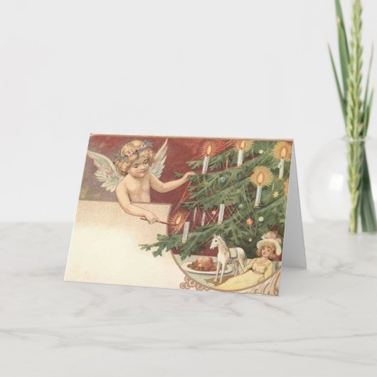 エンジェル照明ザ・クリスマスキャンドルヴィンテージカード シーズンカード (正面)