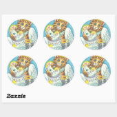 エンジェル猫ファミリーPURRS天国シール ラウンドシール (シート)