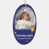 エンジェル生まれたばかりのクリスマスの装飾自体の写真 セラミックオーナメント (右)