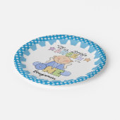 エンジェル男の赤ちゃん1st誕生日紙プレート ペーパープレート (アングル)