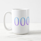 エンジェル番号000 – 単独 コーヒーマグカップ (左)