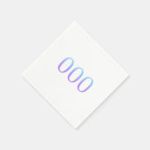 エンジェル番号000 – 単独 スタンダードカクテルナプキン (角)