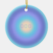 エンジェル番号000 – 無限の成長と新しいスタート セラミックオーナメント (正面)