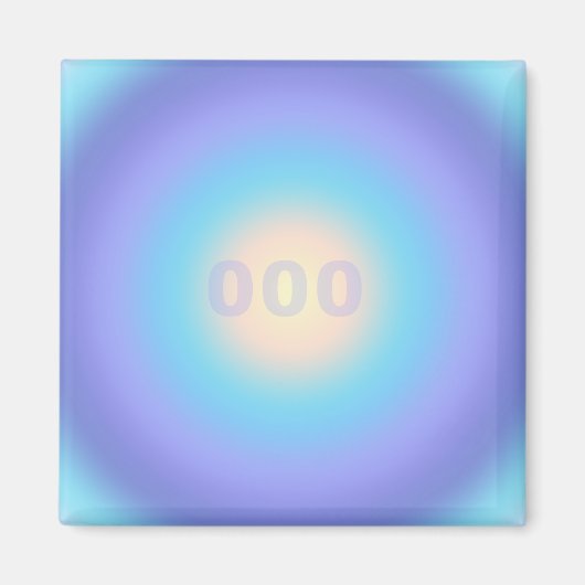 エンジェル番号000 – 無限の成長と新しいスタート マグネット (正面)