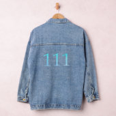 エンジェル番号111 – 新規開始 デニムジャケット (ハンガー)
