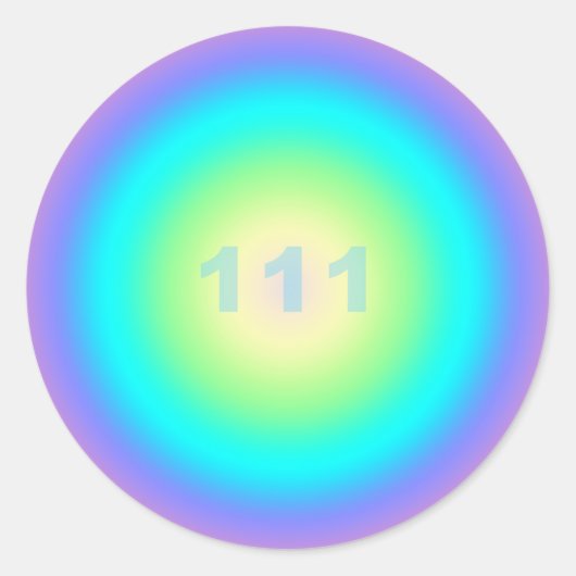 エンジェル番号111 – 表示 ラウンドシール (正面)