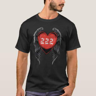 エンジェル番号222線形右プレイス右タイム Tシャツ