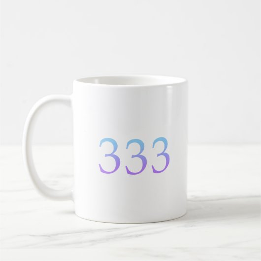 エンジェル番号333 – サポート コーヒーマグカップ (左)