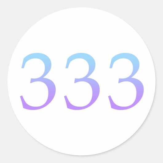 エンジェル番号333 – サポート ラウンドシール (正面)