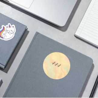 エンジェル番号444ステッカー ラウンドシール