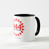 エンジェル番号444 – 保護と安定性コーヒー マグカップ (正面右)
