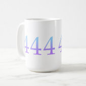 エンジェル番号444 – 保護 コーヒーマグカップ (正面左)