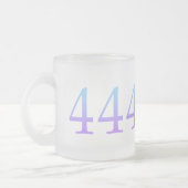 エンジェル番号444 – 保護 フロストグラスマグカップ (左)