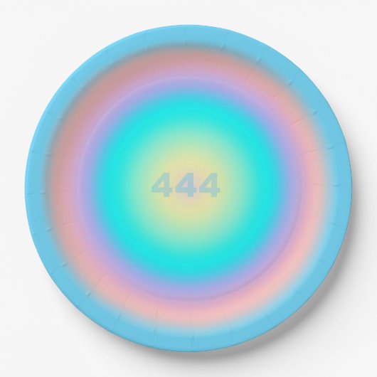 エンジェル番号444 – 保護 ペーパープレート (正面)