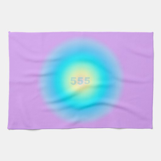 エンジェル番号555 – 新しい始まり キッチンタオル (横)