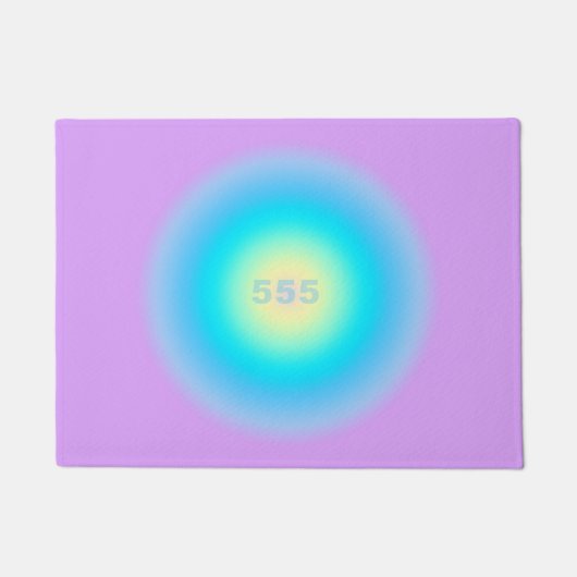 エンジェル番号555 – 新しい始まり ドアマット (正面)