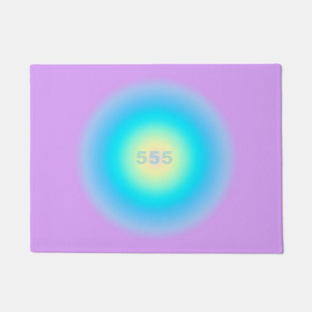 エンジェル番号555 – 新しい始まり ドアマット (正面)