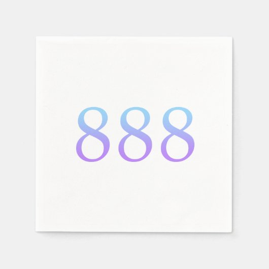 エンジェル番号888 – 残高 スタンダードカクテルナプキン (正面)