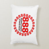 エンジェル番号888 – 豊富さと調和 アクセントクッション (裏面(縦))