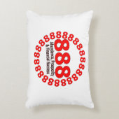 エンジェル番号888 – 豊富さと調和 アクセントクッション (正面(垂直))