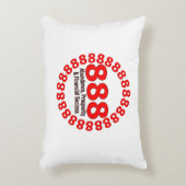 エンジェル番号888 – 豊富さと調和 アクセントクッション (正面(垂直))