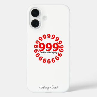 エンジェル番号999新しい始まりスピリチュアル iPhone 16ケース