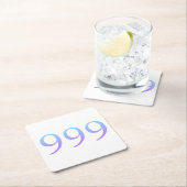 エンジェル番号999 スクエアペーパーコースター (インサイチュ)