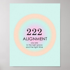 エンジェル番号Numerology 222配置 ポスター