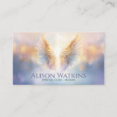 エンジェル白熱［赤熱］光を放つウイング 名刺 (正面)