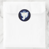 エンジェル白熱［赤熱］光を放つステッカー ラウンドシール (バッグ)