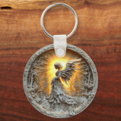 エンジェル白熱［赤熱］光を放つ キーホルダー (裏面)