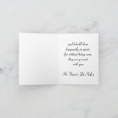 エンジェル祈りの言葉ノートカード カード (内部)