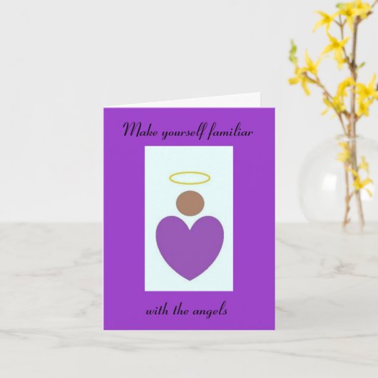 エンジェル祈りの言葉ノートカード カード (黄色い花)