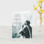 エンジェル祈りの言葉悔やみや弔慰カード カード (黄色い花)