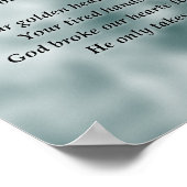 エンジェル祈りの言葉悔やみや弔慰カード ポスター (角)