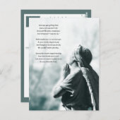 エンジェル祈りの言葉悔やみや弔慰カード ポストカード (正面/裏面)