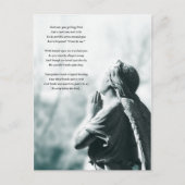 エンジェル祈りの言葉悔やみや弔慰カード ポストカード (正面)