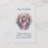 エンジェル祈りの言葉感謝祈りの言葉カード 名刺 (正面)