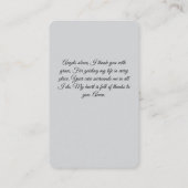 エンジェル祈りの言葉感謝祈りの言葉カード 名刺 (裏面)