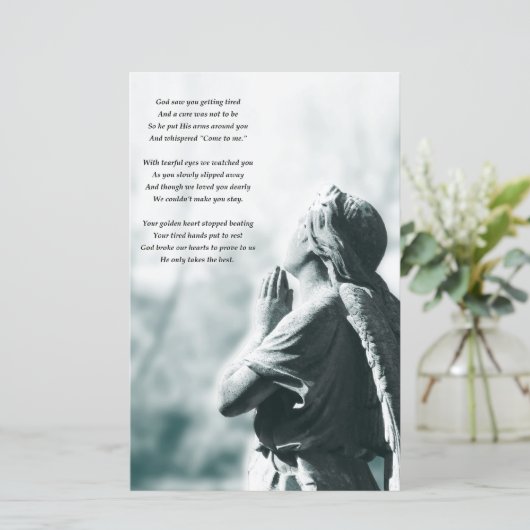 エンジェル祈りの言葉葬儀サービスのお知らせ (スタンド正面)